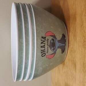 Set of 4 Disney Stitch Melamine Bowls